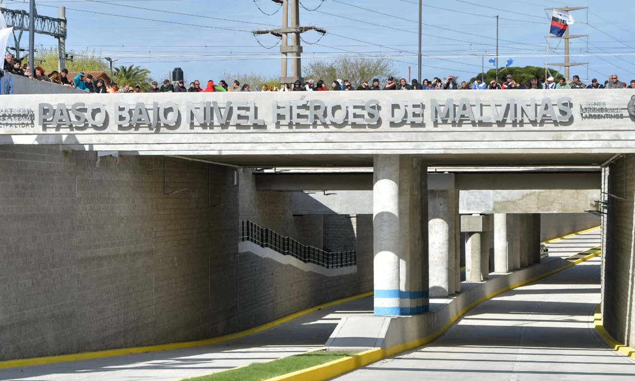 Inaugurado el Paso Bajo Nivel "Héroes de Malvinas" Conectando Florencio Varela y Berazategui