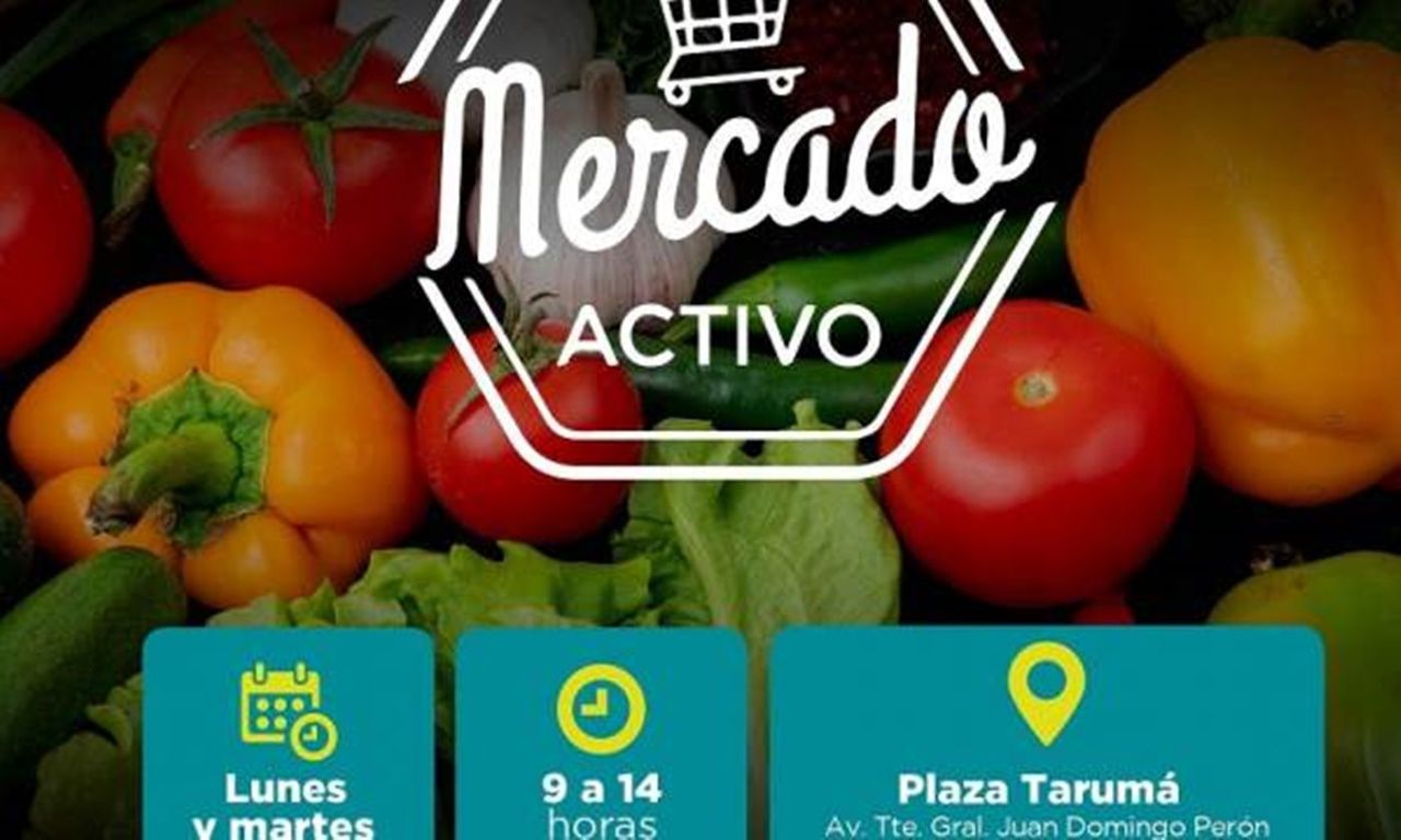 Mercado Activo en la Plaza Tarumá