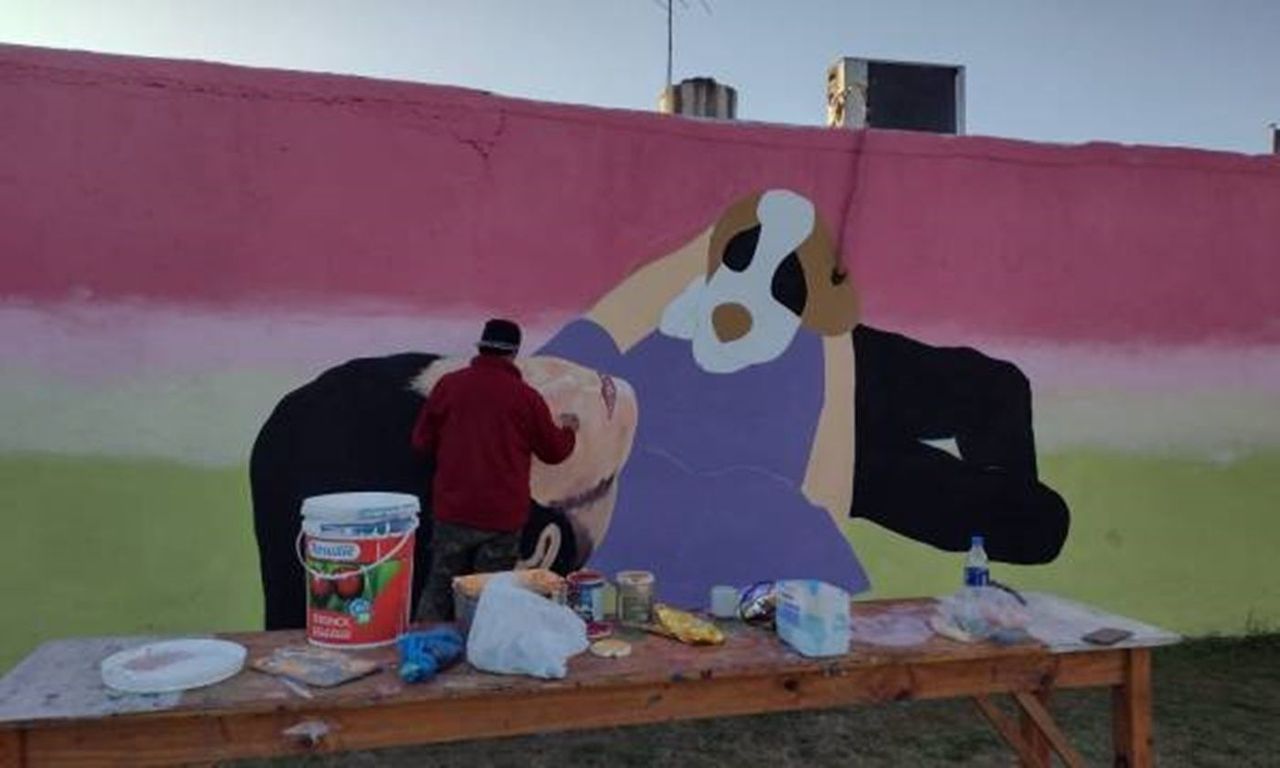 Mural por las Infancias en el Centro Integrador Comunitario de Santo Tomás