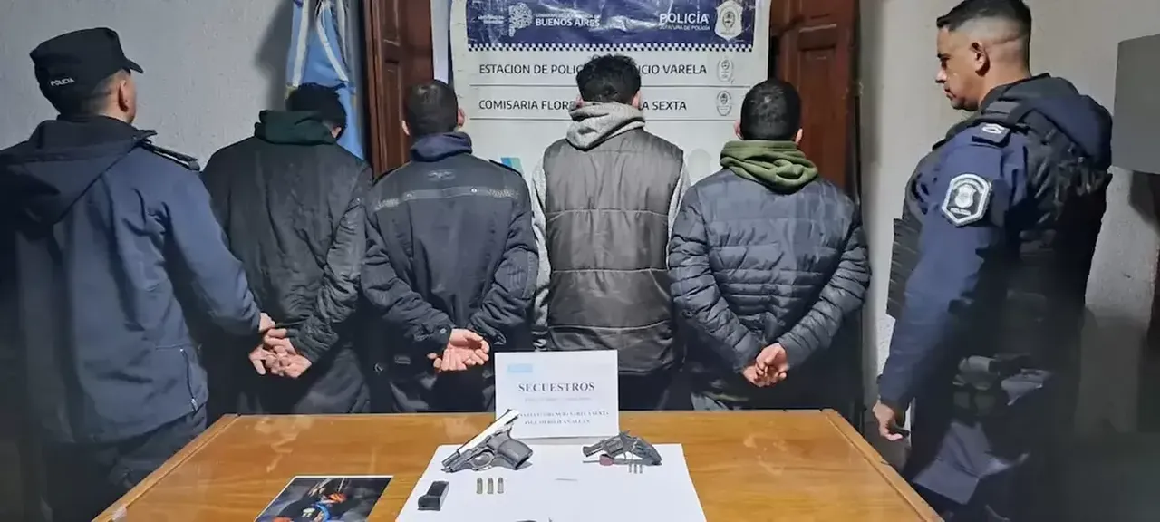 Operativo de Seguridad: Cuatro Detenidos por Portar Armas Ilegales en Ingeniero Allan